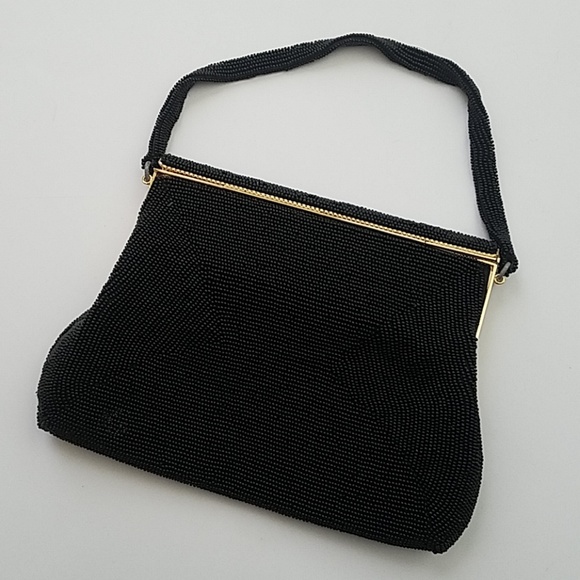 Vintage hand-beaded handbag with Italian beads - Picture 3 of 8